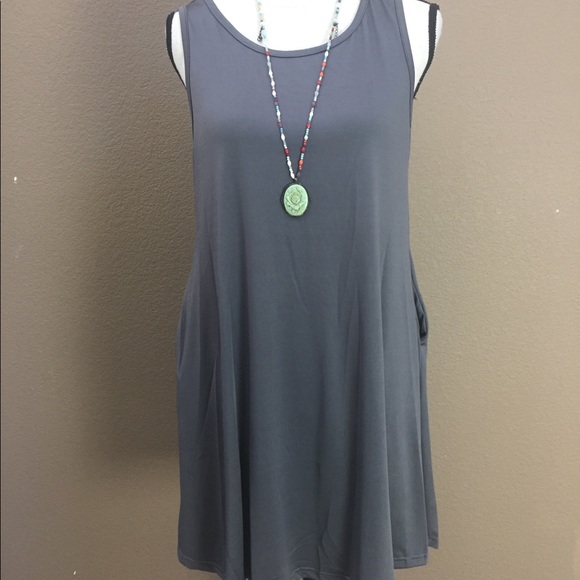 sleeveless pocket summer mini dress - Picture 5 of 8